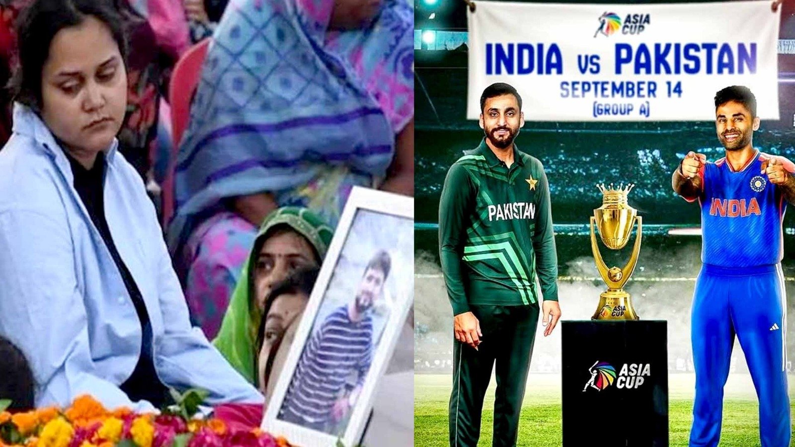 india pakistan match pahalgams wife shubham dwivedi who was killed in pahalgam got angry at bcci