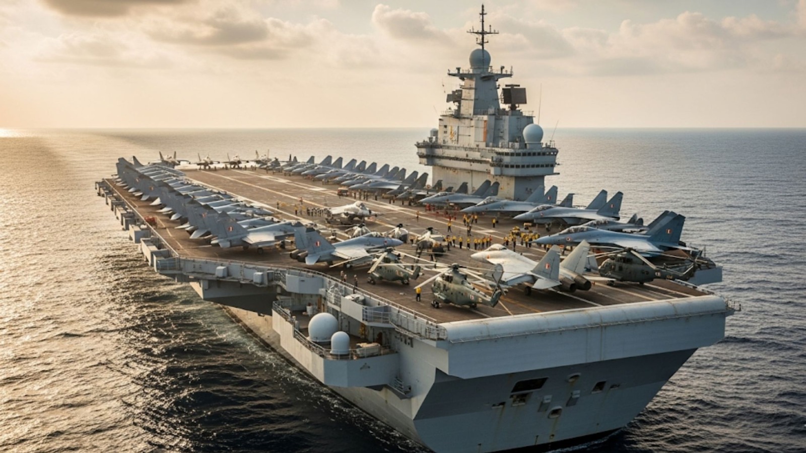 india will develop a nuclear powered aircraft carrier which will have the capacity to carry 55 aircraft