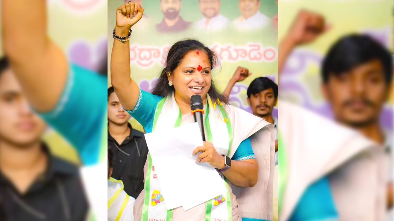 k kavitha resigns from brs mlc post after suspension family rift