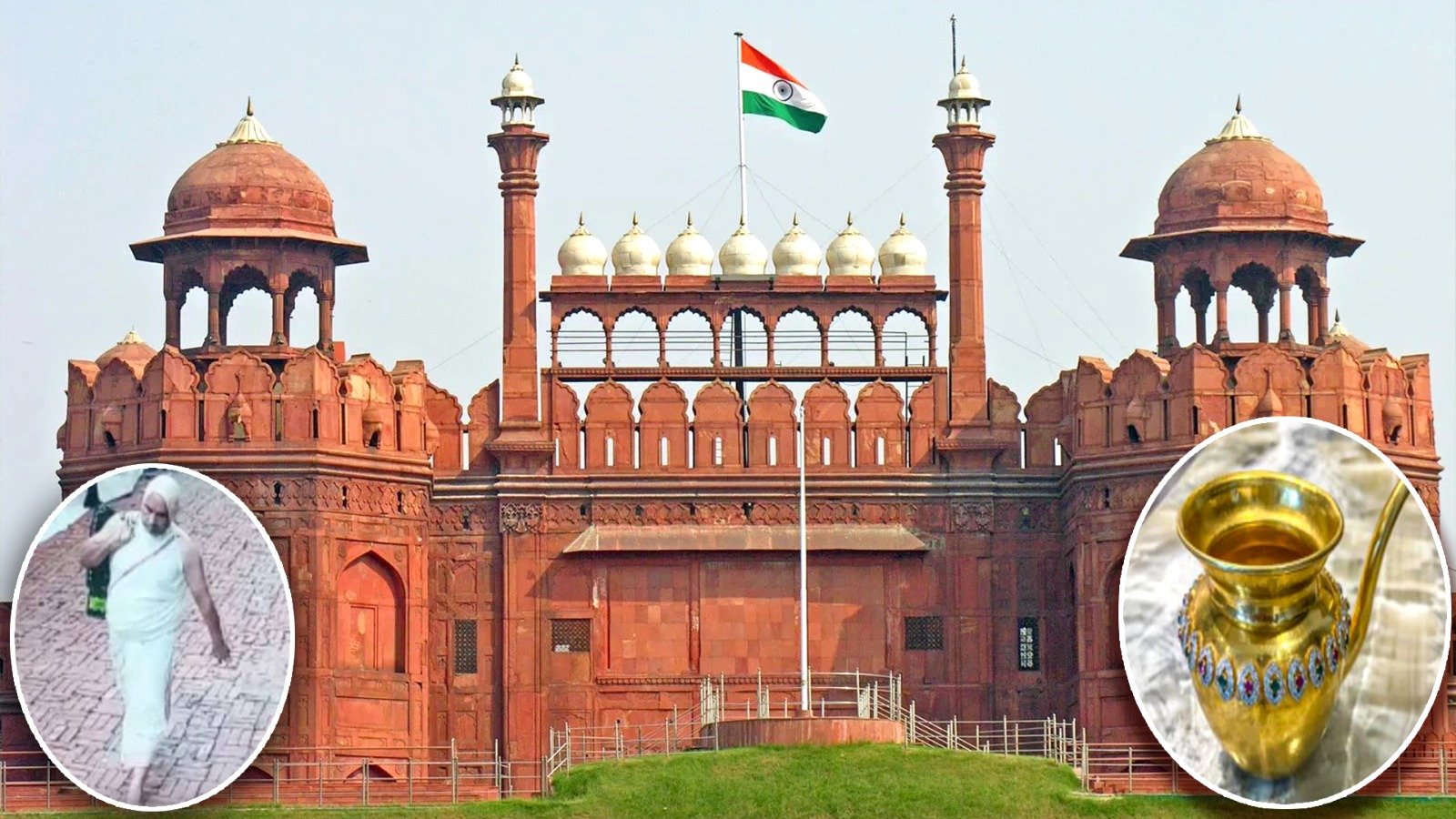 kalash worth rs 1 crore stolen from red fort thief came disguised as priest of jain temple
