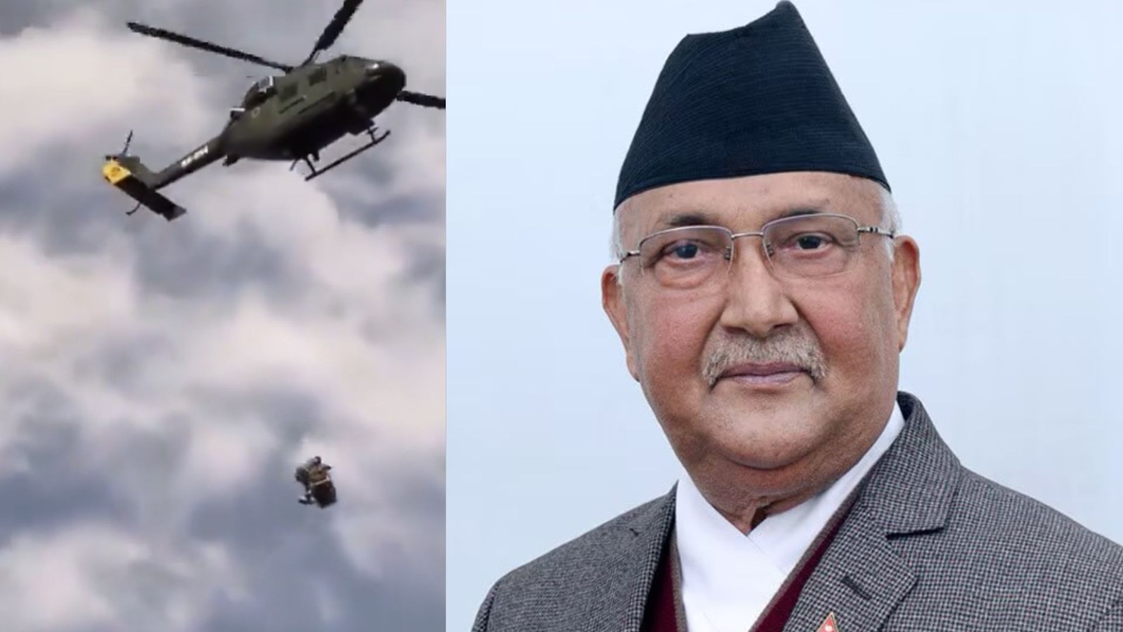 kp sharma oli appears in public for the first time army finds him a rented house