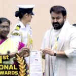 mohanlal honoured with dadasaheb phalke award by president murmu