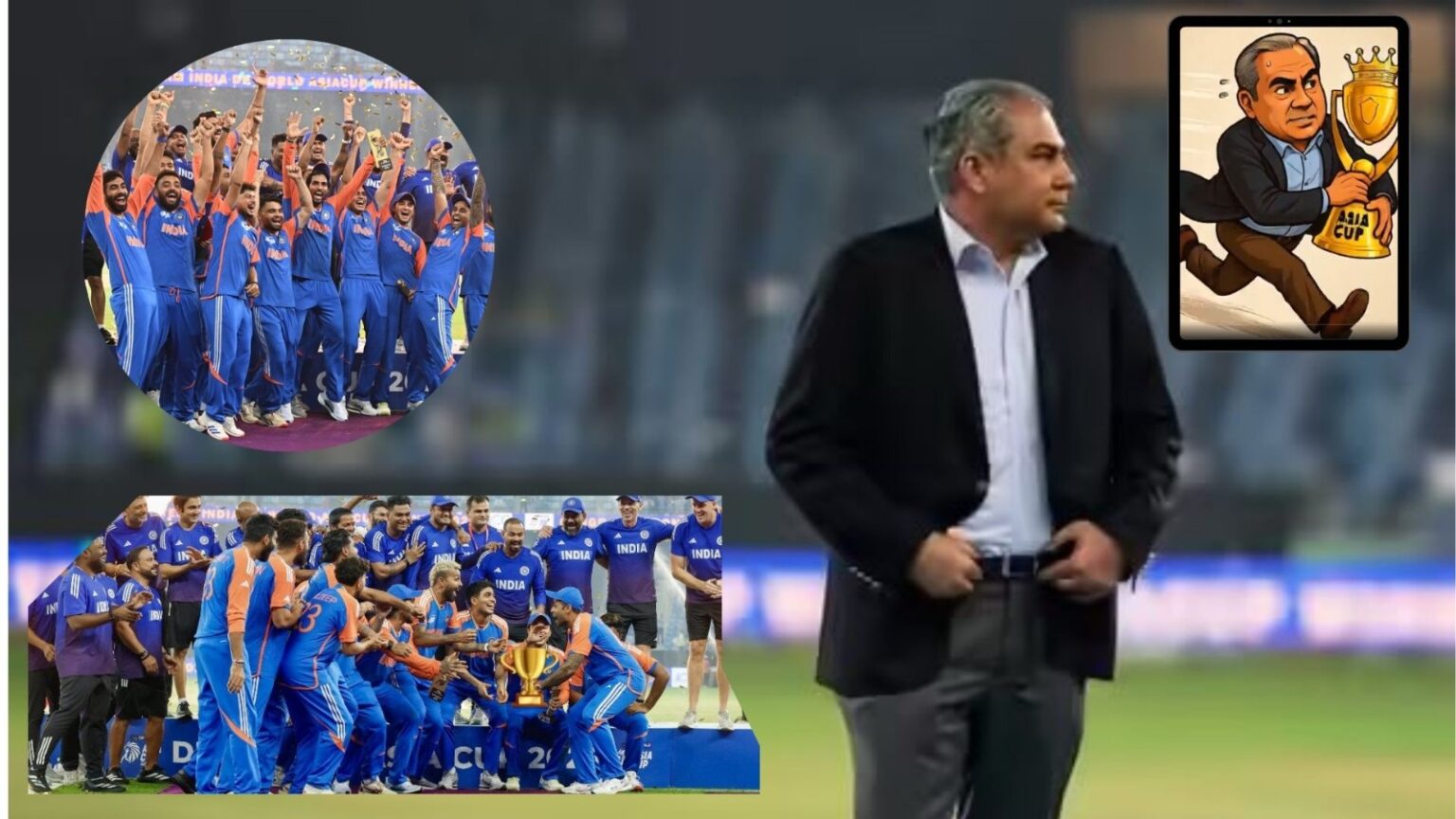 mohsin naqvi flees with asia cup trophy major role in pakistan government