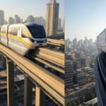 monorail breaks down again amid heavy rain in mumbai passengers panic as train halts midway