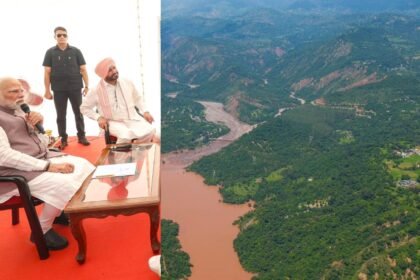 pm modi did an aerial survey of flood affected areas announced to give 1500 crores to the disaster affected states