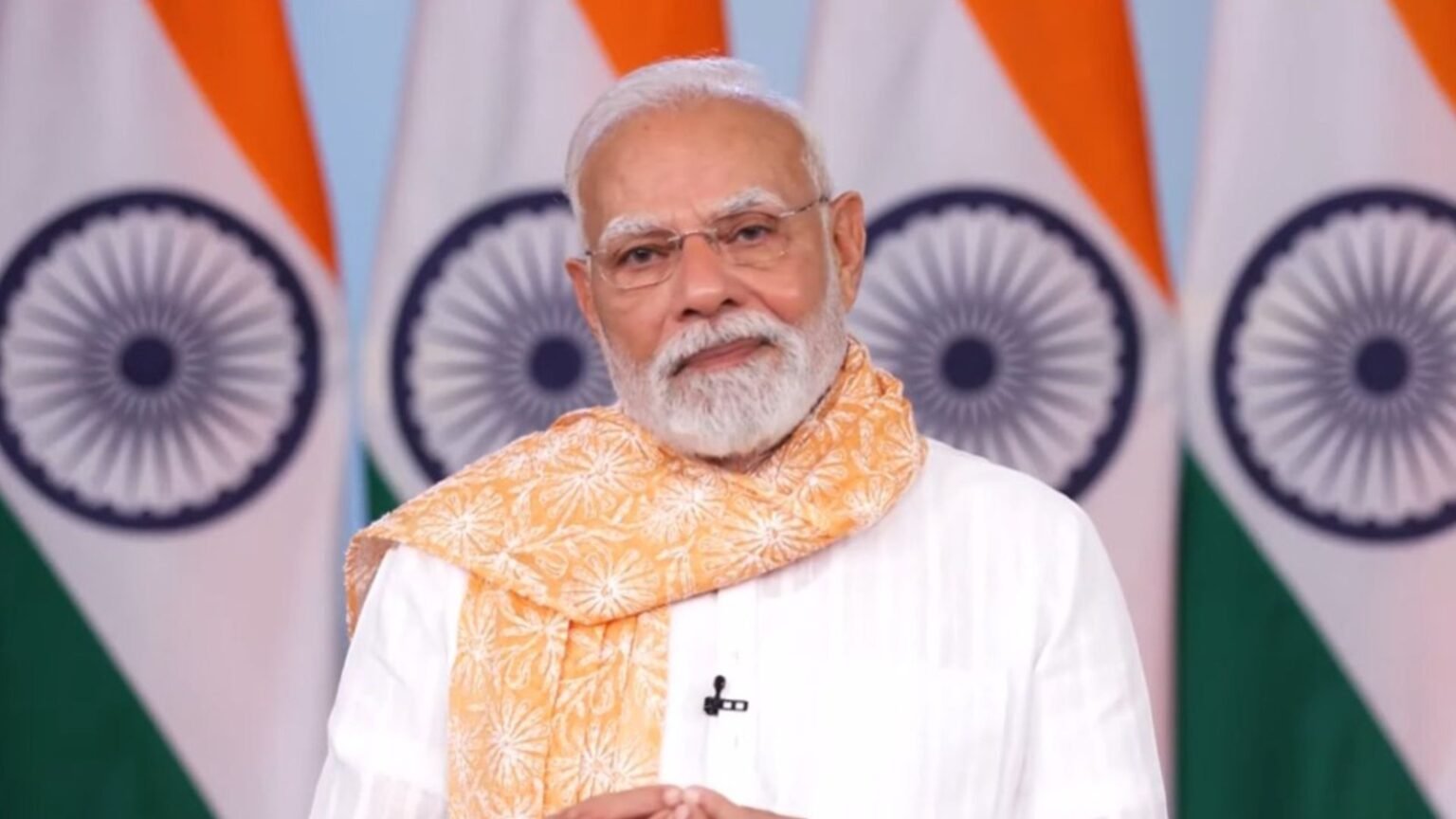 pm modis virtual address turns emotional defends his mother from political attacks