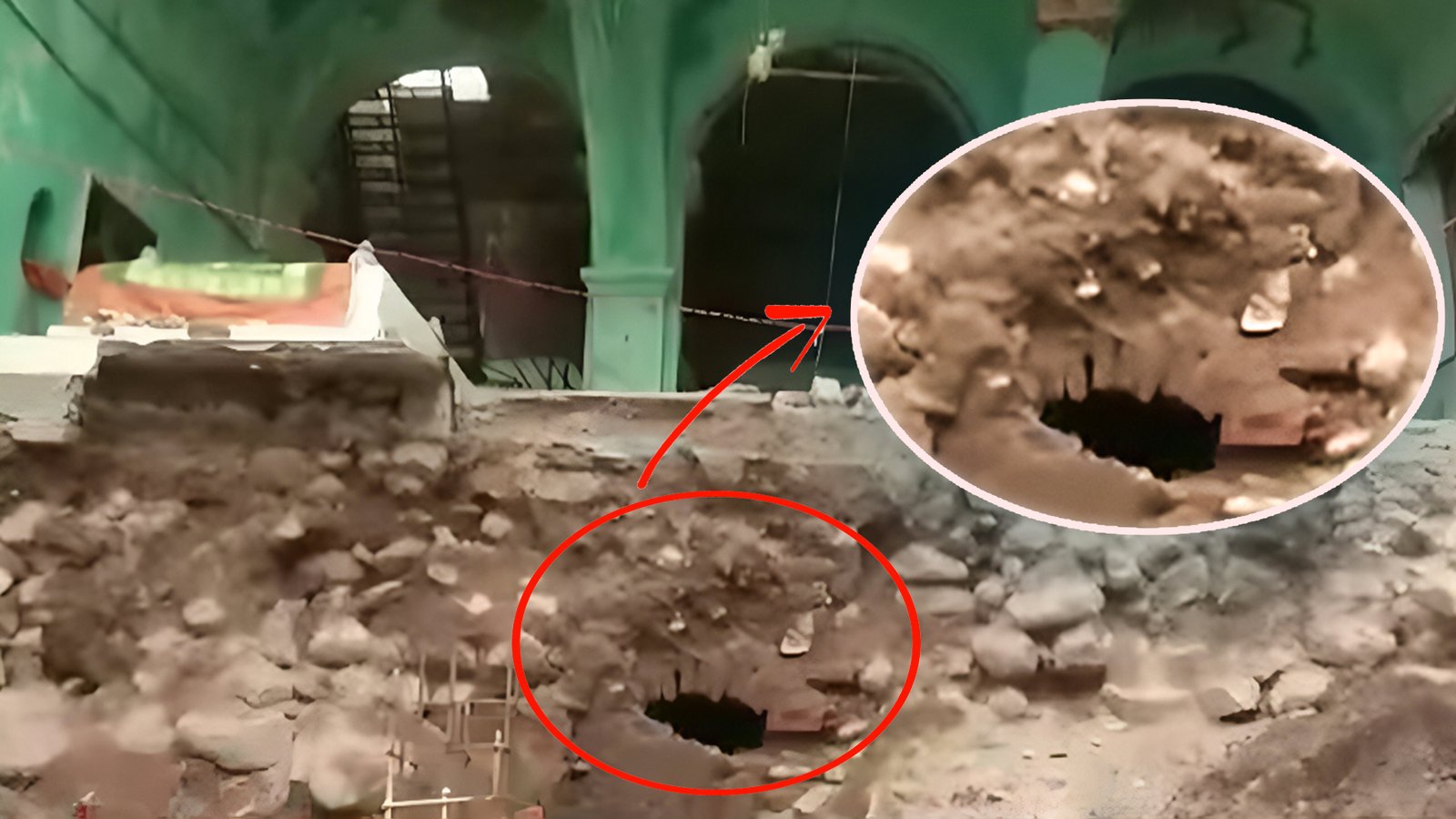 pune manchar mosque tunnel discovery communal tension