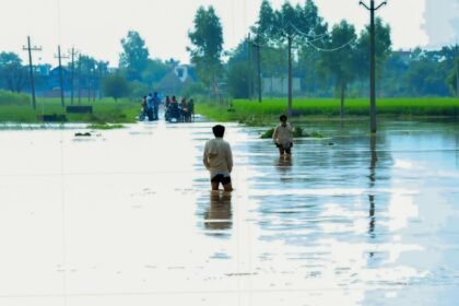 punjab reels under flood fury 1300 villages submerged satluj beas ravi rivers wreak havoc