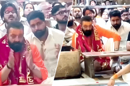 sanjay dutt offers prayers at mahakaleshwar temple attends bhasma aarti