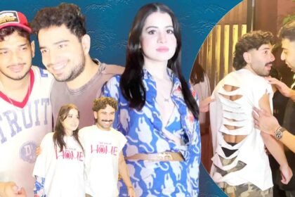 social media stars munawar farooqui urfi javed auri spotted at the event