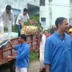 tej pratap yadav reached raghopur with ration and medicine created a stir in the political corridors