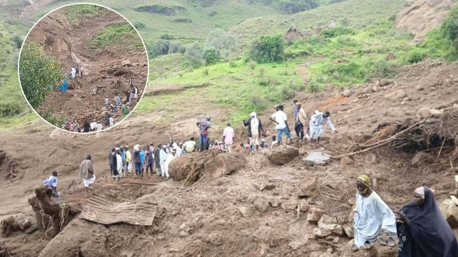 terrible tragedy due to landslide in western sudan more than 1000 people dead so far