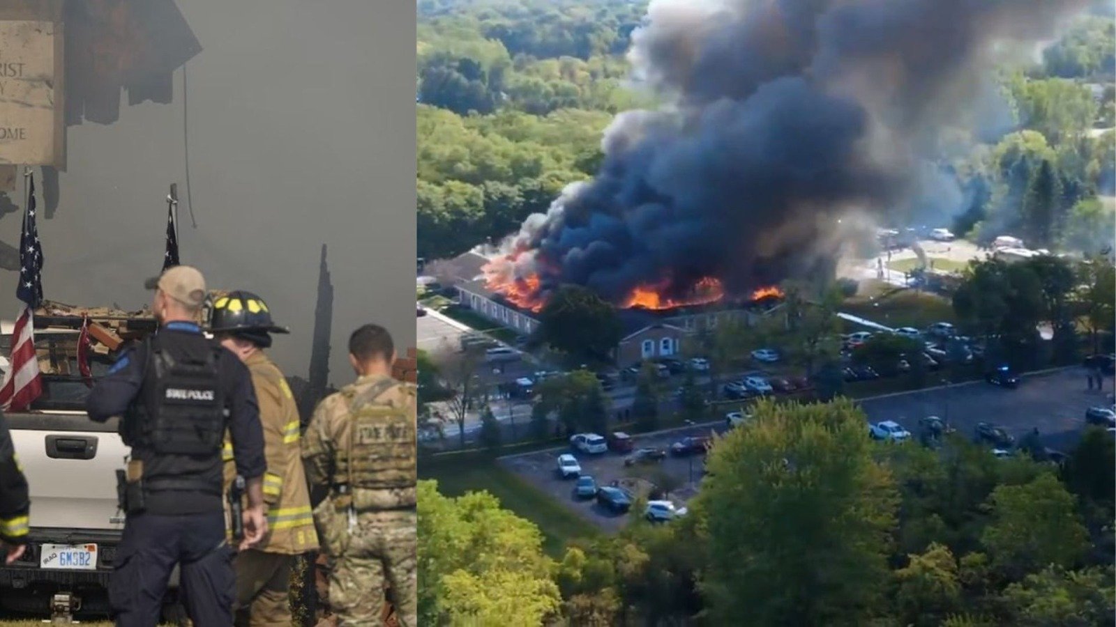two people killed shooting arson church michigan trump attack christians