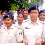 when the salary was increased the female police personnel started dancing and expressed their gratitude to the chief minister