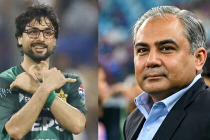 acc chairman mohsin naqvi ignores asia cup 2025 trophy question at abrar ahmed reception