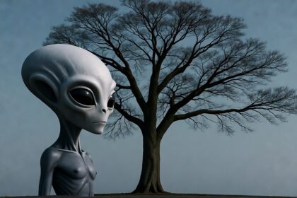 alien base on earth mysterious creatures and blood dripping trees