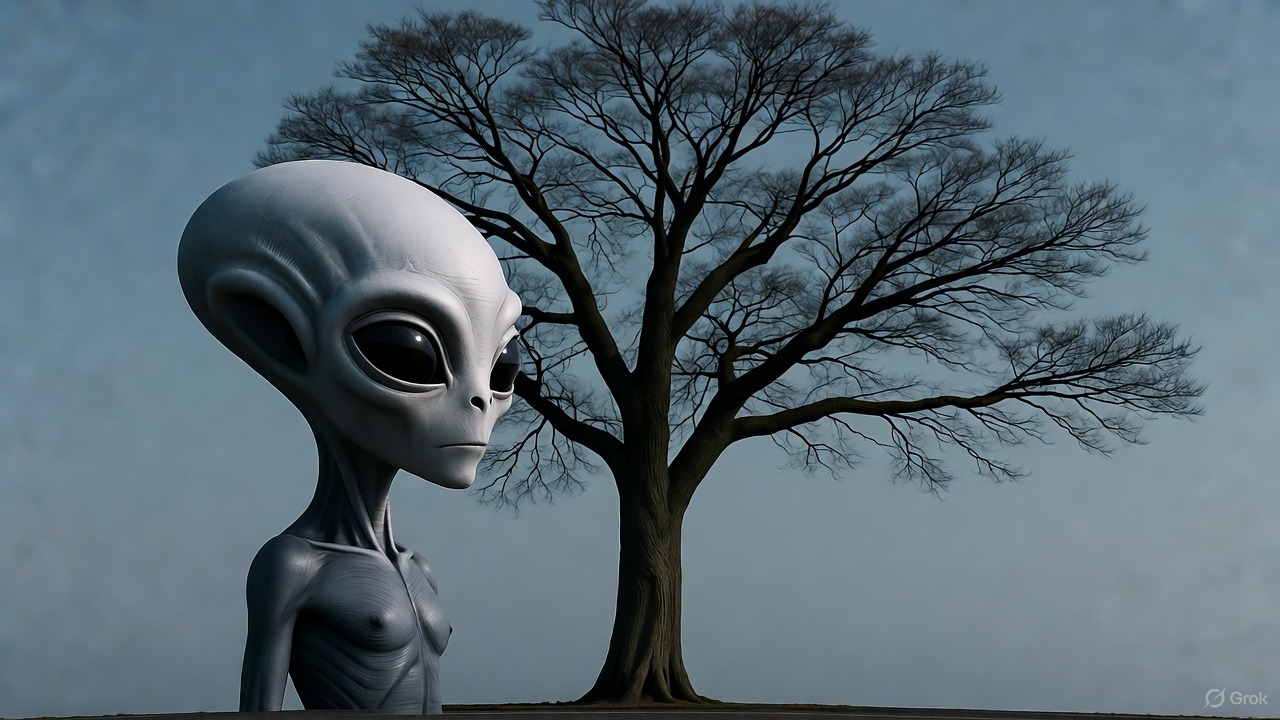 alien base on earth mysterious creatures and blood dripping trees