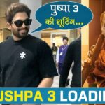 allu arjun spotted after pushpa 3 shoot fans excited pushpa raj look