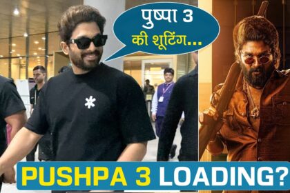 allu arjun spotted after pushpa 3 shoot fans excited pushpa raj look