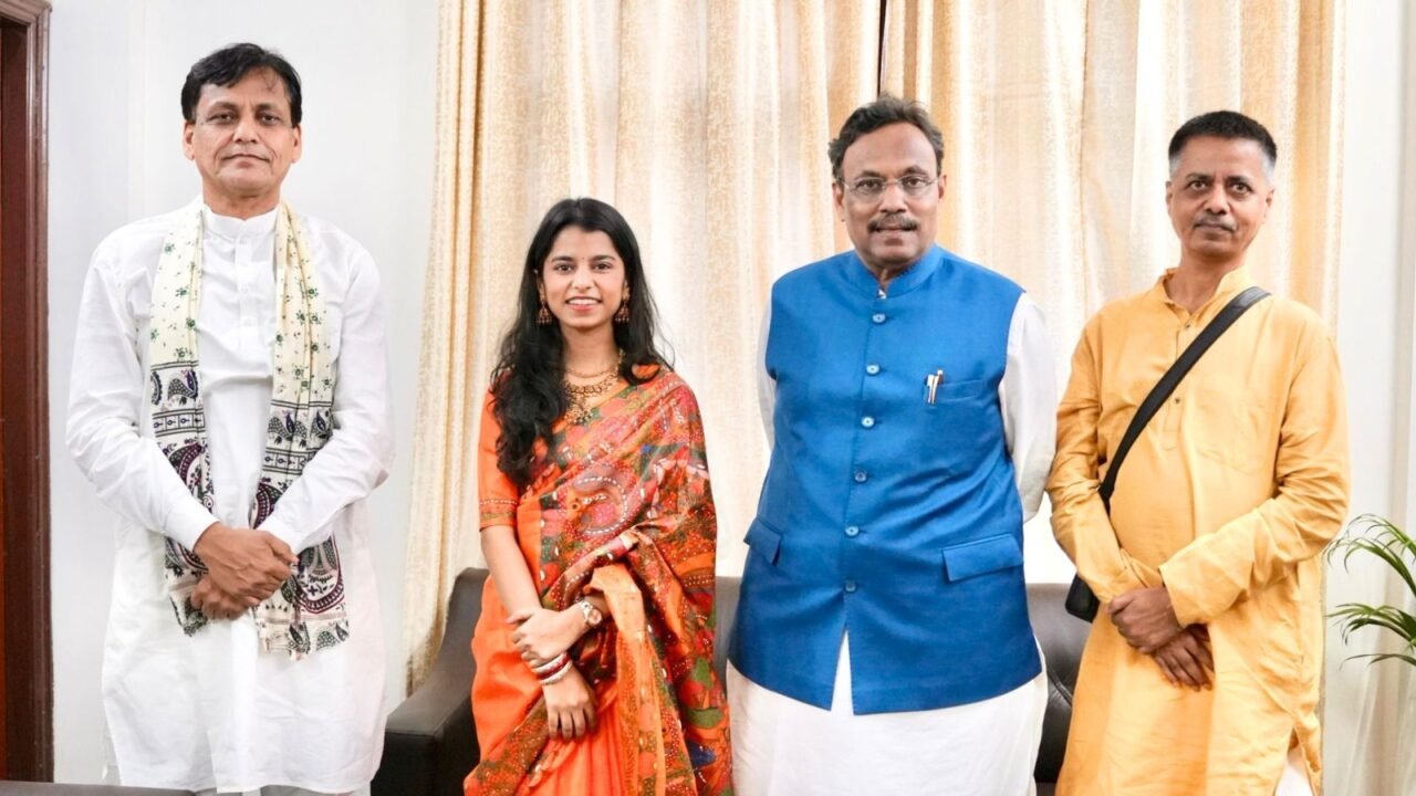 bihar election 2025 mayilthi thakur bjp candidate nytianand ray vinod tawde meeting