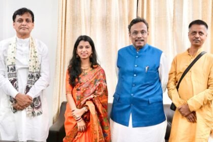 bihar election 2025 mayilthi thakur bjp candidate nytianand ray vinod tawde meeting