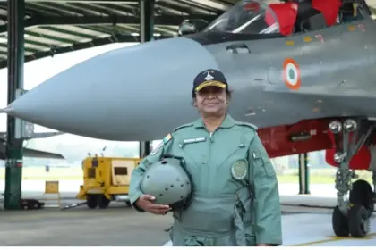 by flying in the rafale fighter jet president murmu showed the countrys air power and woman power to the whole world