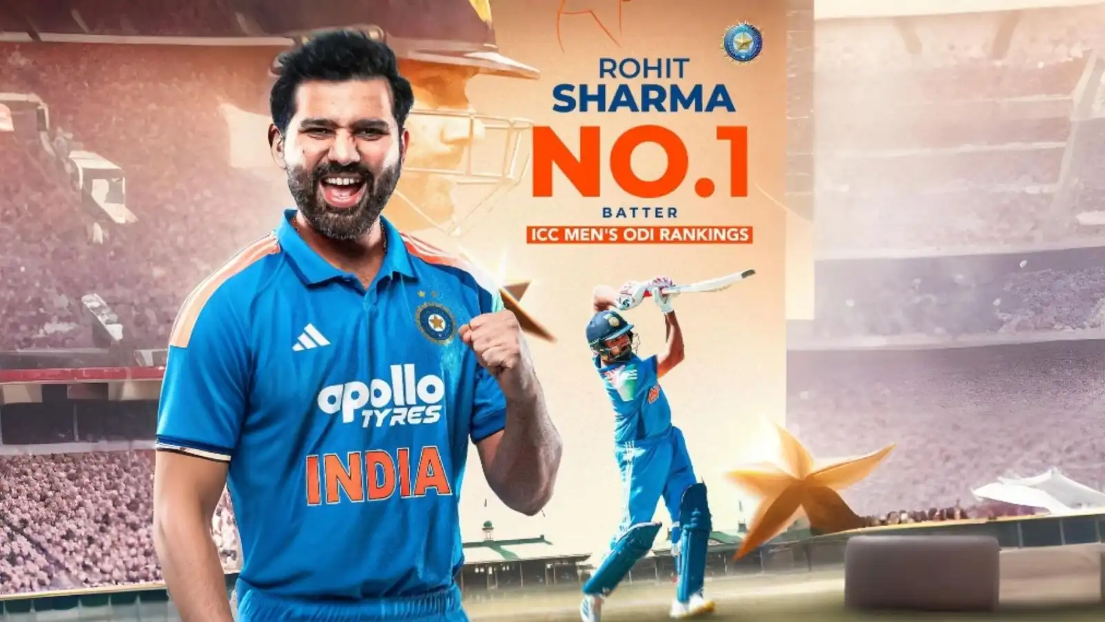 icc one day ranking hitman rohit sharma became number one batsman 1