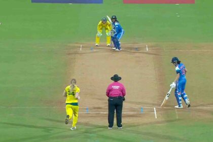 ind w vs aus w world cup semi final score 339 run target