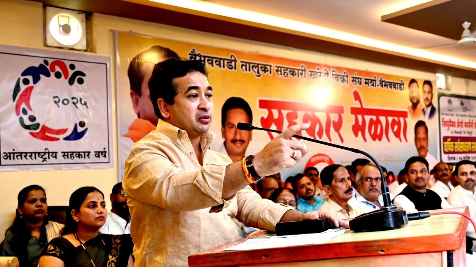 nitesh rane controversial statement egg throwing garba maharashtra