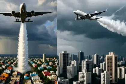 pollution artificial rain successful