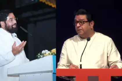 raj thackeray gave a direct challenge to eknath shinde said we will break namo tourism centers if they are built on forts