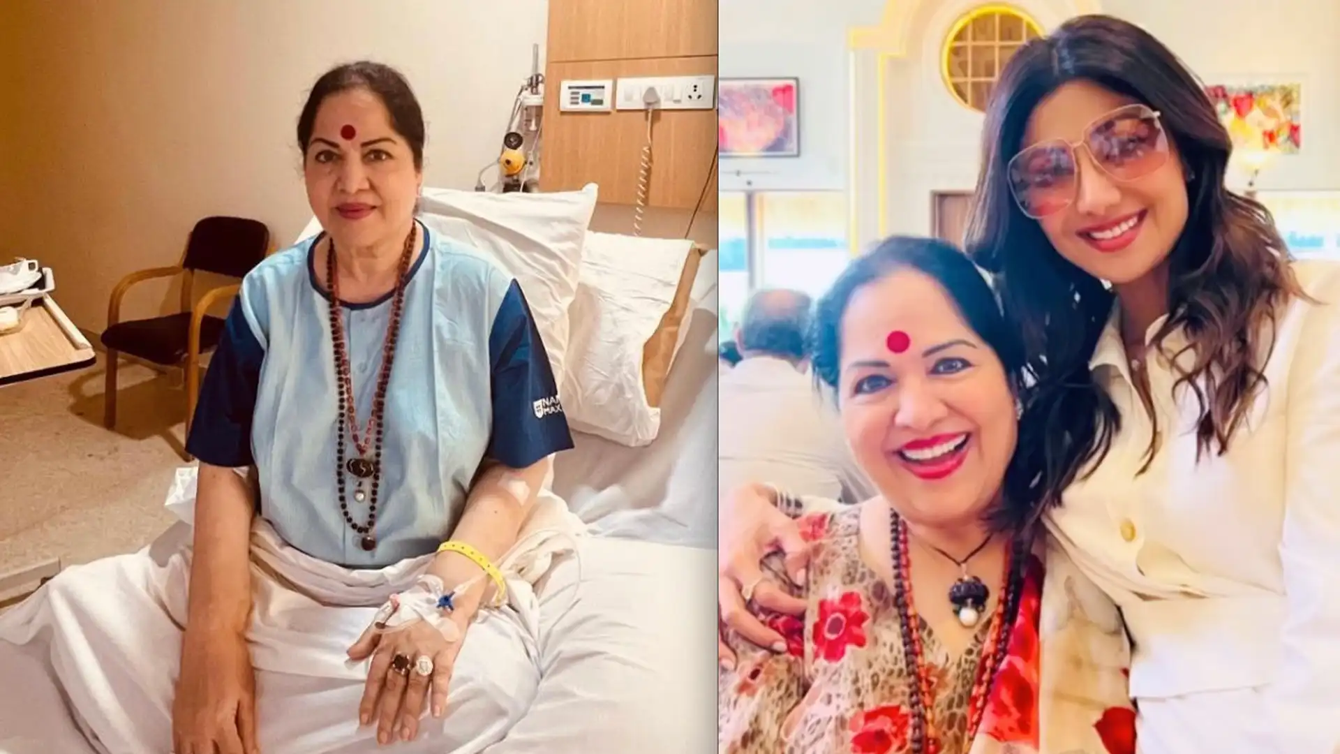 shilpa shettys mother hospitalized actress seen worried video goes viral