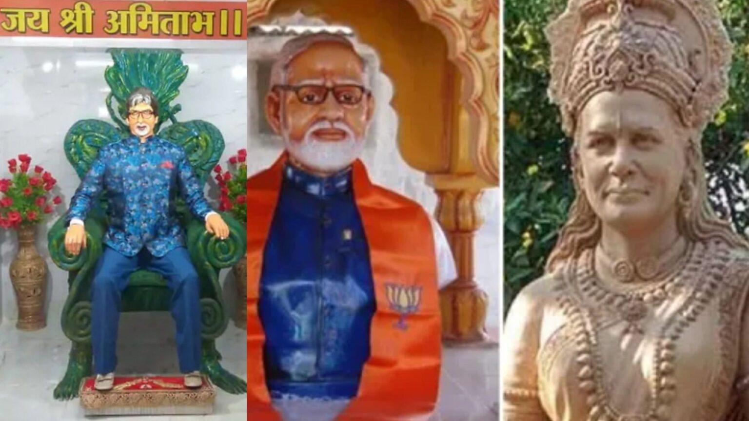 unique temples in india where leaders and celebrities are worshipped instead of gods