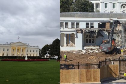 why bulldozer at white house full story of donald trump 2000 crore grand ballroom project