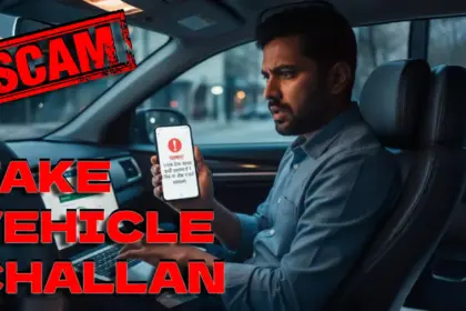 Be careful if you receive a message about a vehicle challan a small mistake can empty your bank account