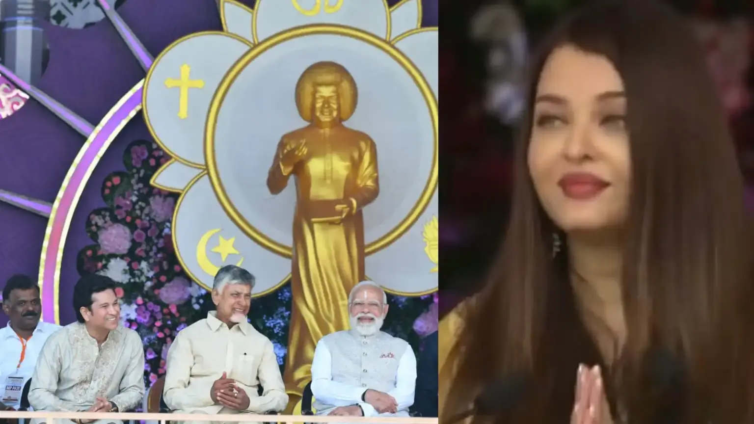 aishwarya rai sathya sai baba quote in pm modi presence
