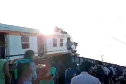 bilaspur train accident memu signal crash