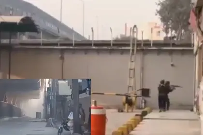 blasts shake peshawar armed militants breach fc headquarters in pakistan