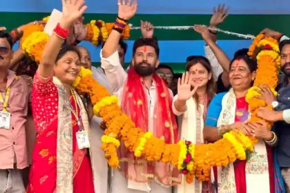 chirag paswan paru rally muzaffarpur chaos