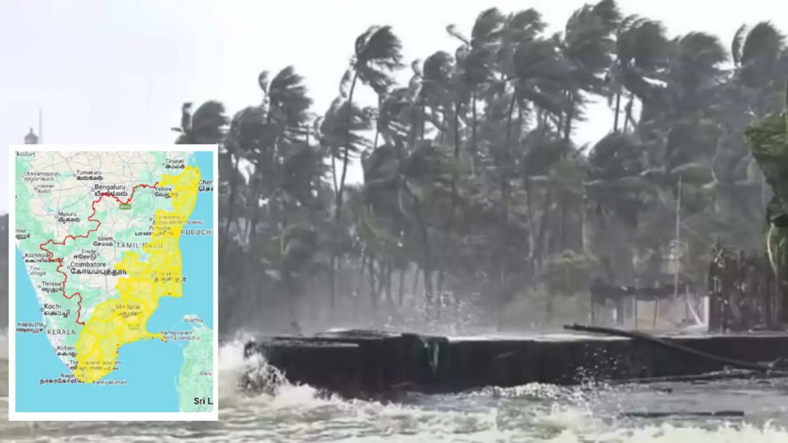 cyclone ditwah tracker sri lanka destruction india orange alert