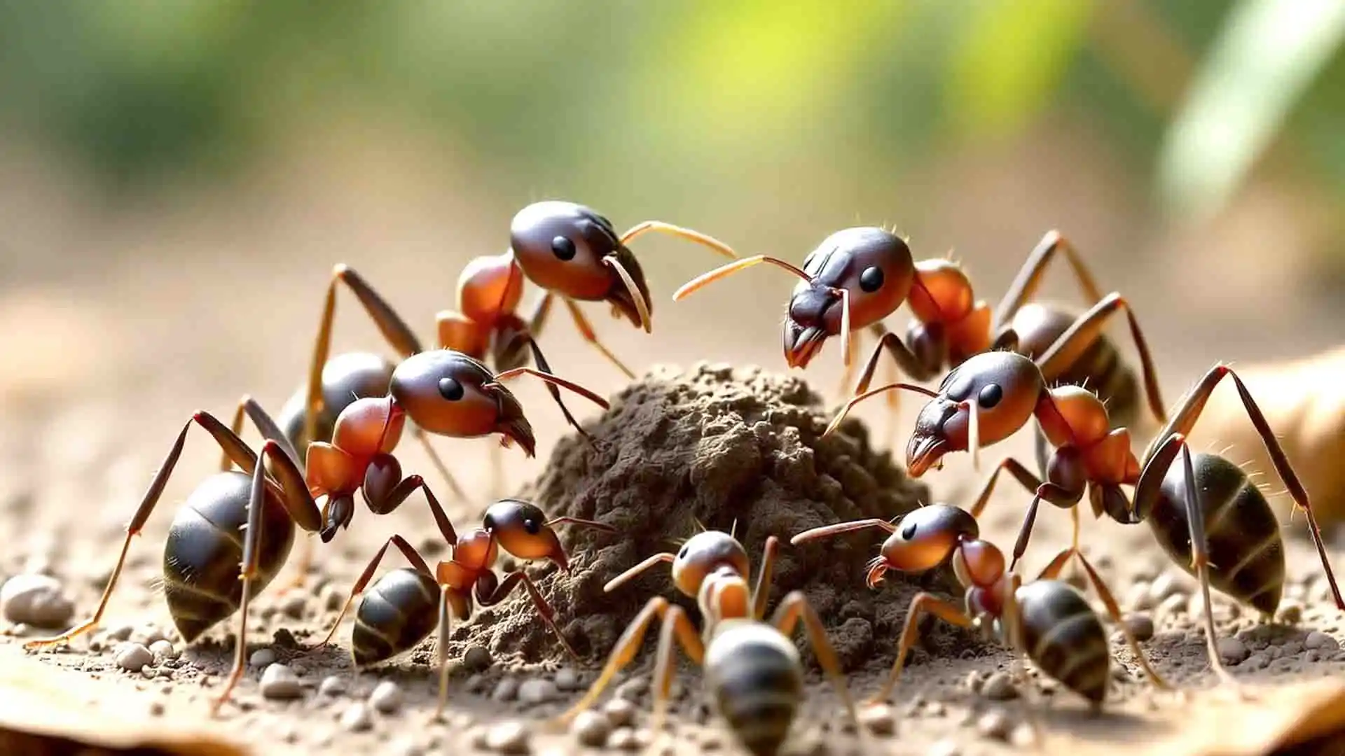 how ants conduct funerals inside mysterious ant cemetery