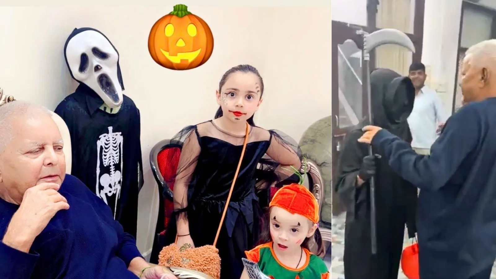 lalu family celebrates halloween called kumbh useless bjp says no votes for those attacking faith