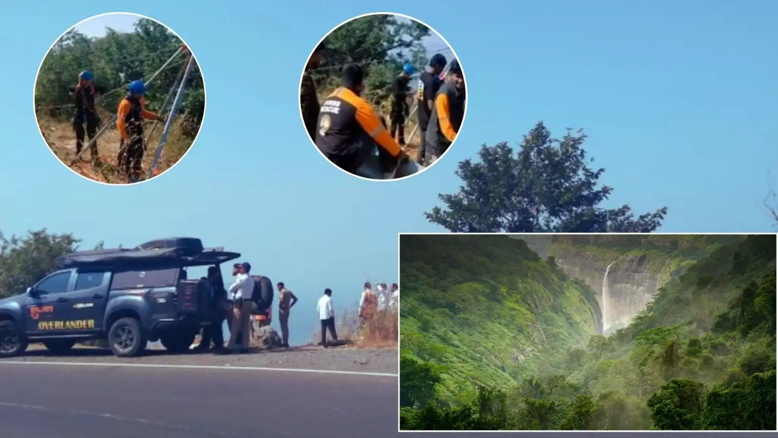 maharashtra tamhini ghat suv fall six dead