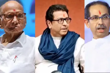 opposition defies police ban raut uddhav sharad parties protest election commission