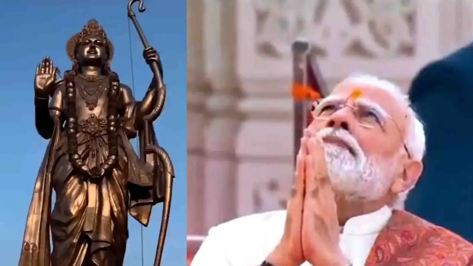 pm modi unveils 77ft lord rama statue gokarna jivottam math 550th anniversary