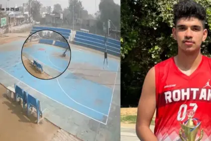 rohtak basketball player death harik rathi opposition attack on haryana government