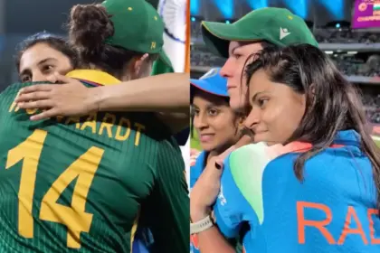 team india shows greatness smriti mandhana jemimah rodrigues console laura marizanne