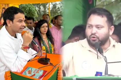 tejashwi still a kid will give him a rattle brothers political battle heats up bihar election optimized
