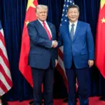 trump saw people with jinping in the meeting and said i have never seen such scared people