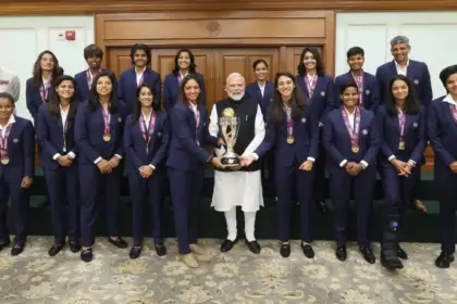 when our champion daughters met prime minister modi everyone laughed recalling old memories